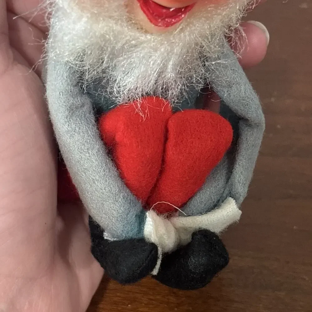 Vintage Christmas holiday Hillbilly elf Bearded knee Hugger Ornament